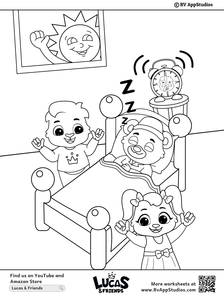 Kids song are you sleeping brother john coloring page