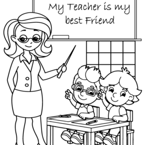 Teachers day coloring pages printable for free download