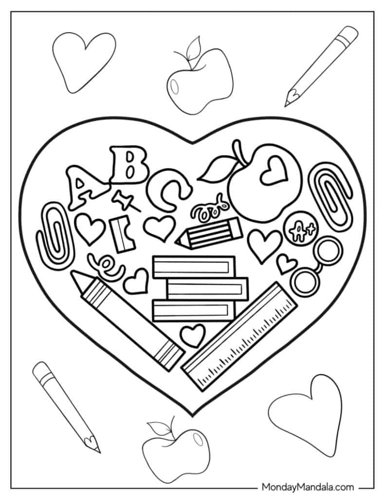 Teacher coloring pages free pdf printables