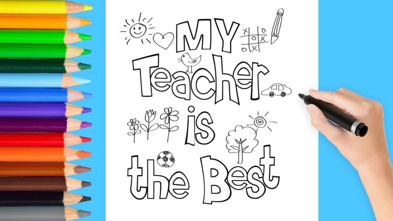 How to draw teachers day card ðâ teachers day greeting card