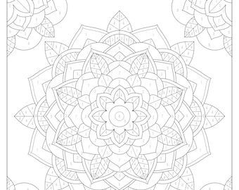 Color by numbers printable coloring book for adults teens