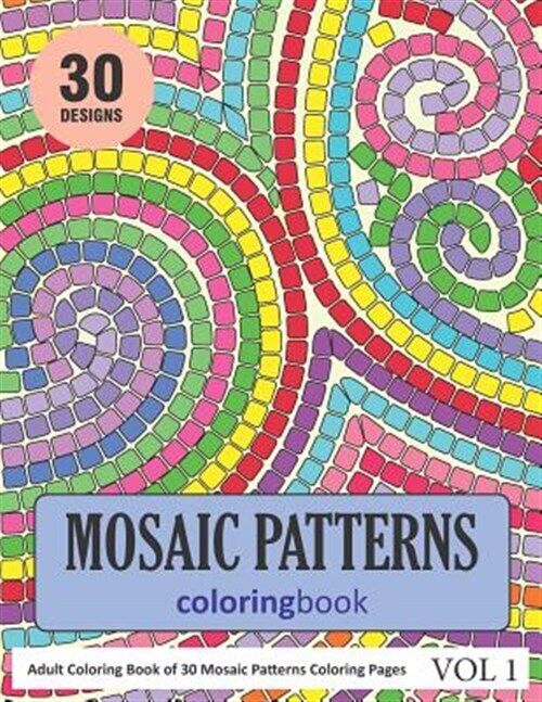 Mosaic patterns coloring book coloring pages of mosaic patterns in coloring book for adults vol by sonia rai trade paperback for sale online