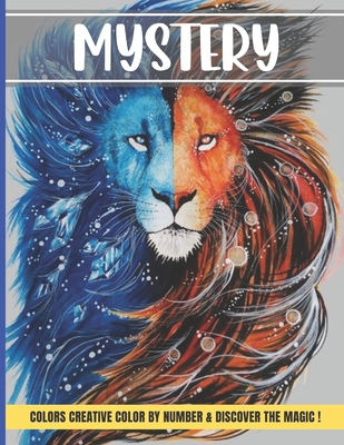 Mystery colors creative color by number discover magic large print stress relieving patterns color by number adult coloring book mystery color paperback adas technical books