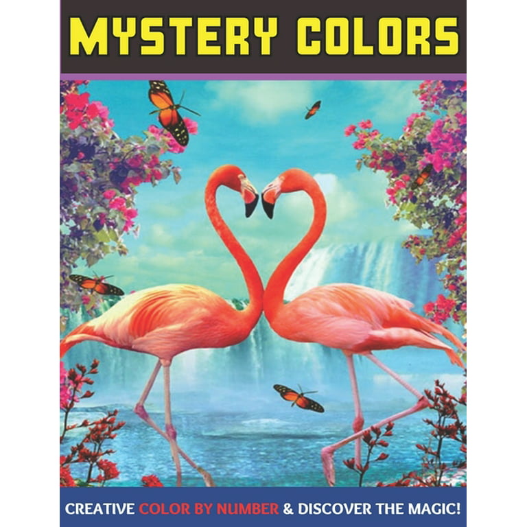 Mystery colors creative color by number discover the magic large print an adult color by numbers coloring book blooming gardens to color and display relax find your true colors