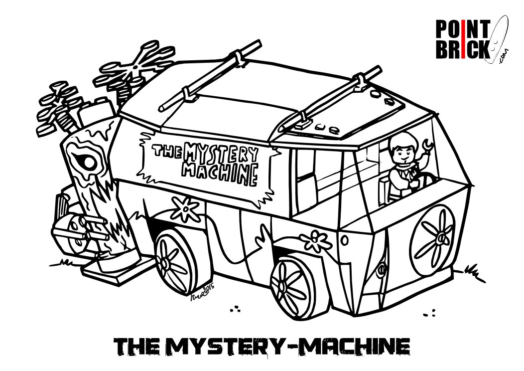 Point brick blog misteriosi disegni da colorare lego scoobydoo