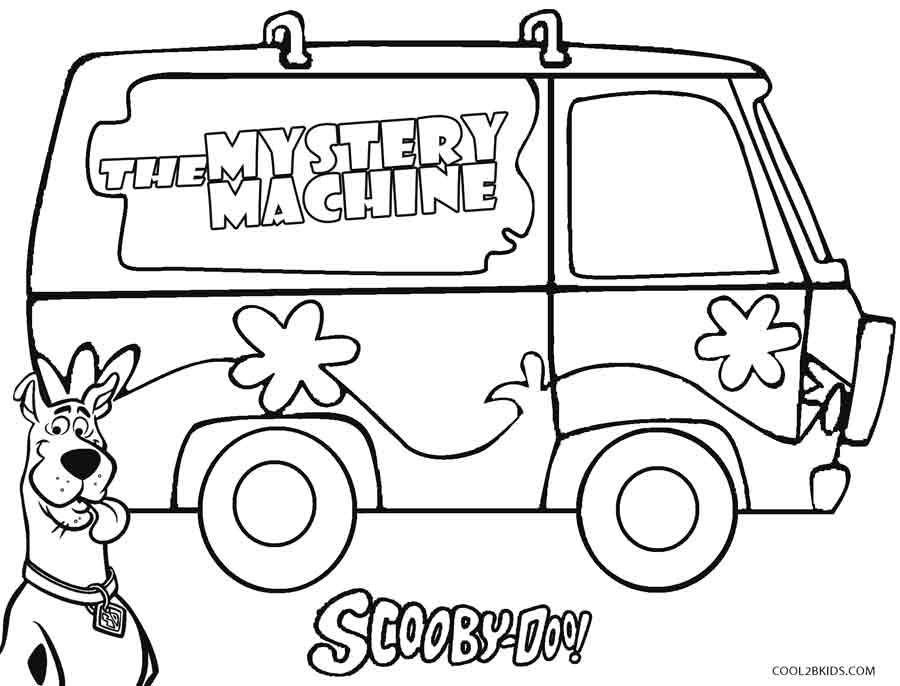 Printable scooby doo coloring pages for kids