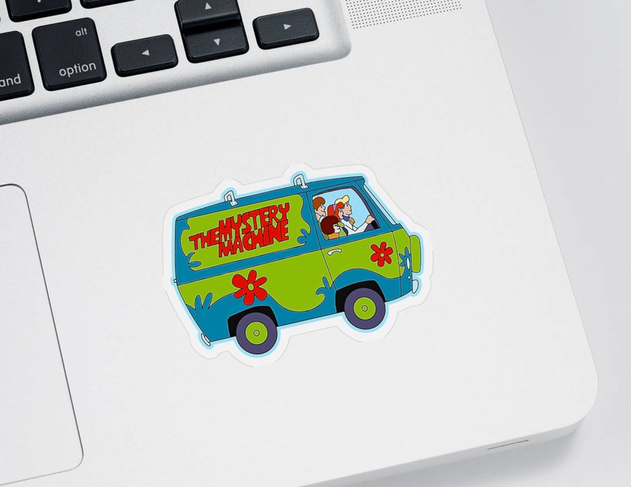 Scooby doo the mystery machine sticker by wilma lewandowski
