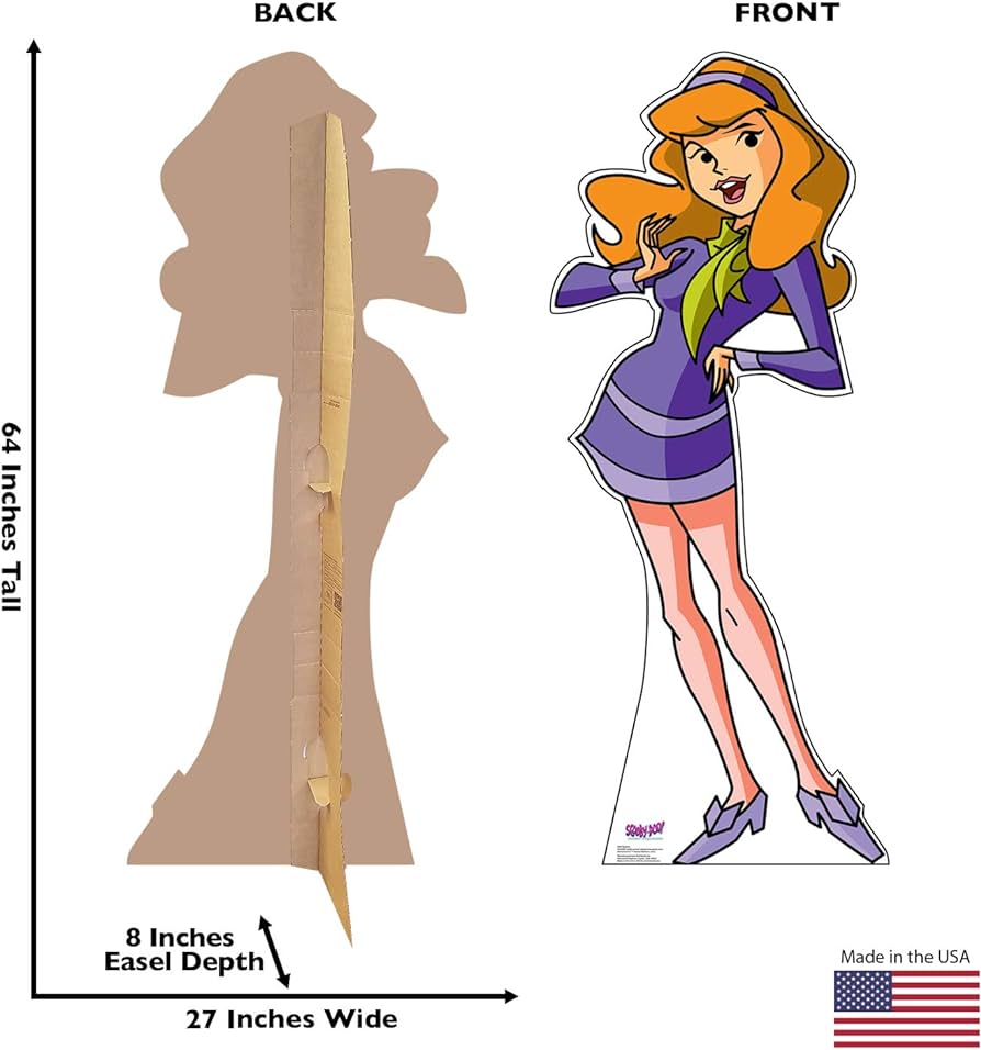 Cardboard people daphne life size cardboard cutout standup