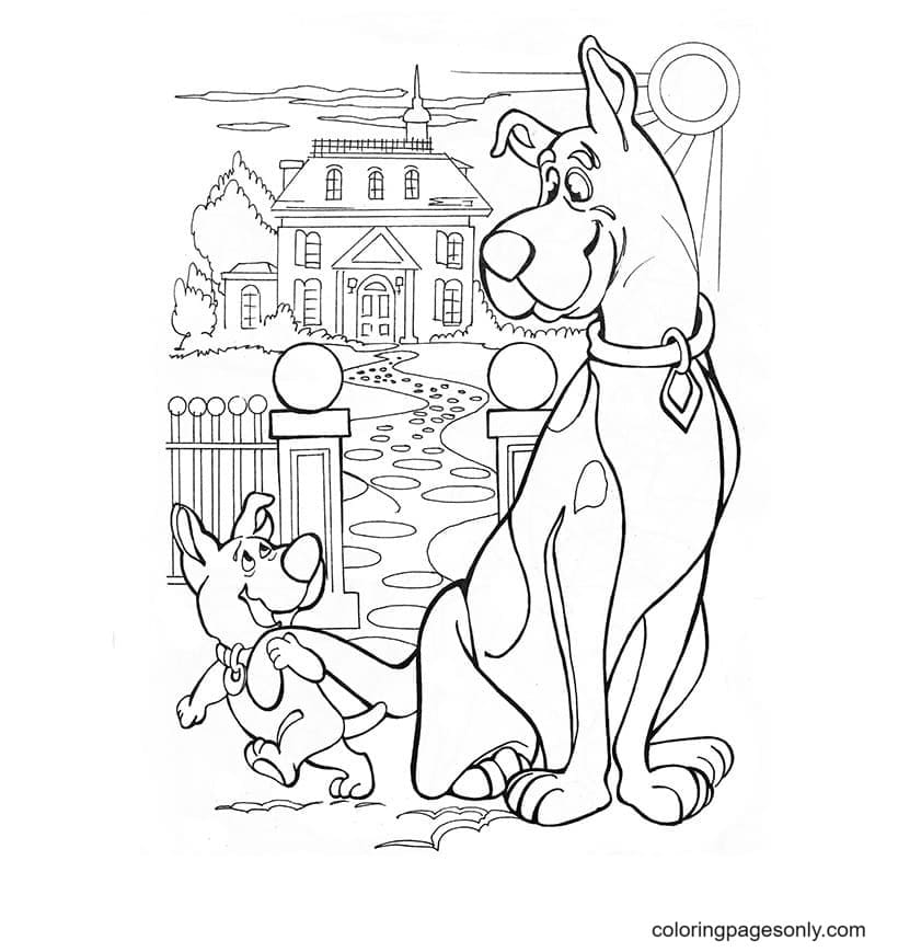 The mystery machine coloring page