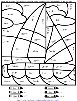 Math mystery picture worksheets