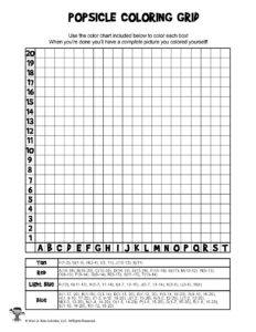 Summer mystery pictures pixel grid coloring pages woo jr kids activities childrens publishing