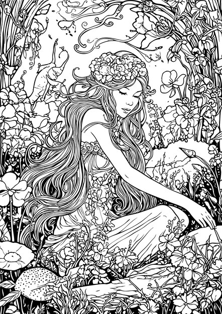 Page mystical coloring page images
