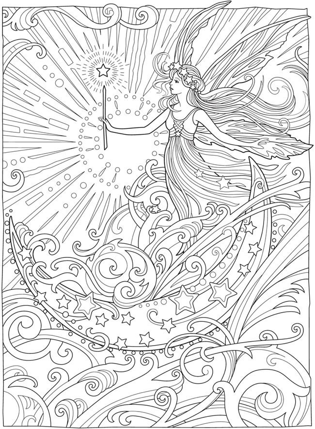 Wele to dover publications fairy coloring pages fairy coloring book free adult coloring printables
