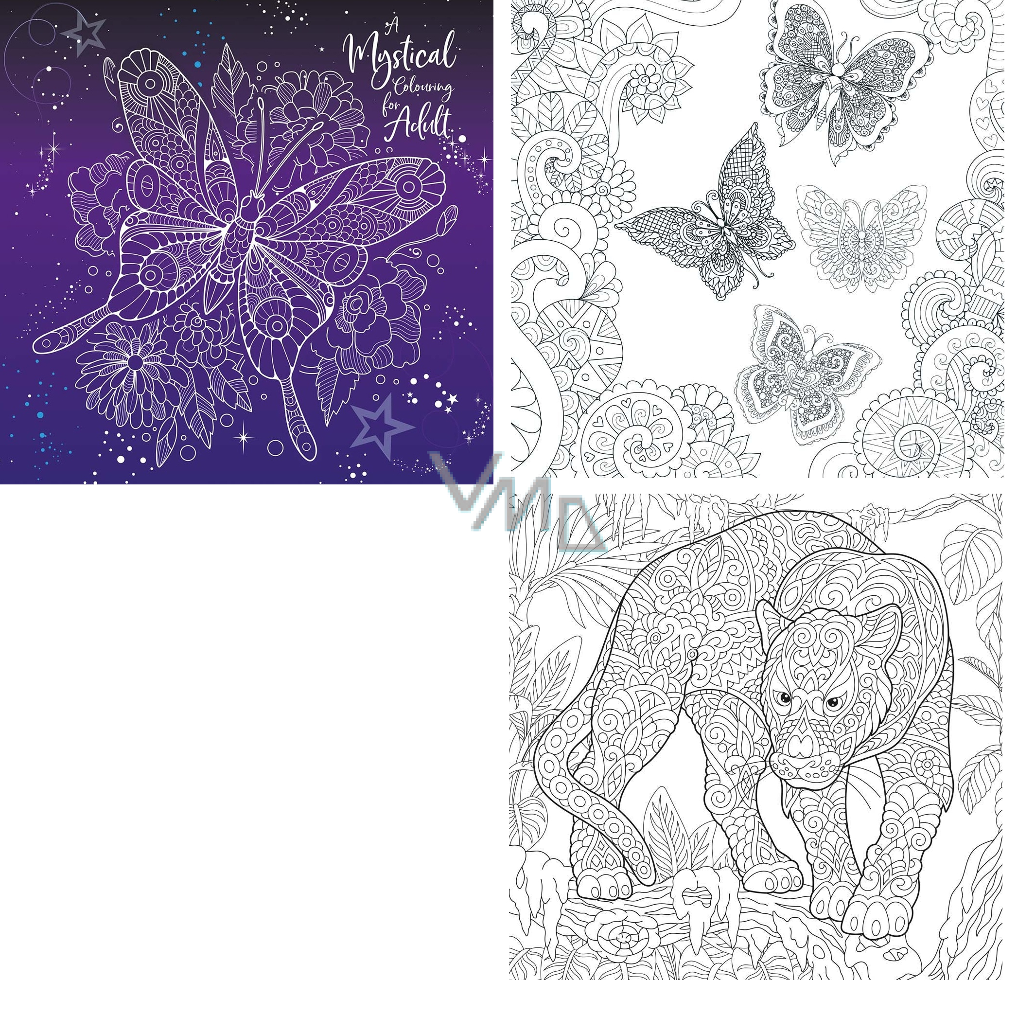 Ditipo mystical colouring for adult relaxing colouring book for adults pages x mm