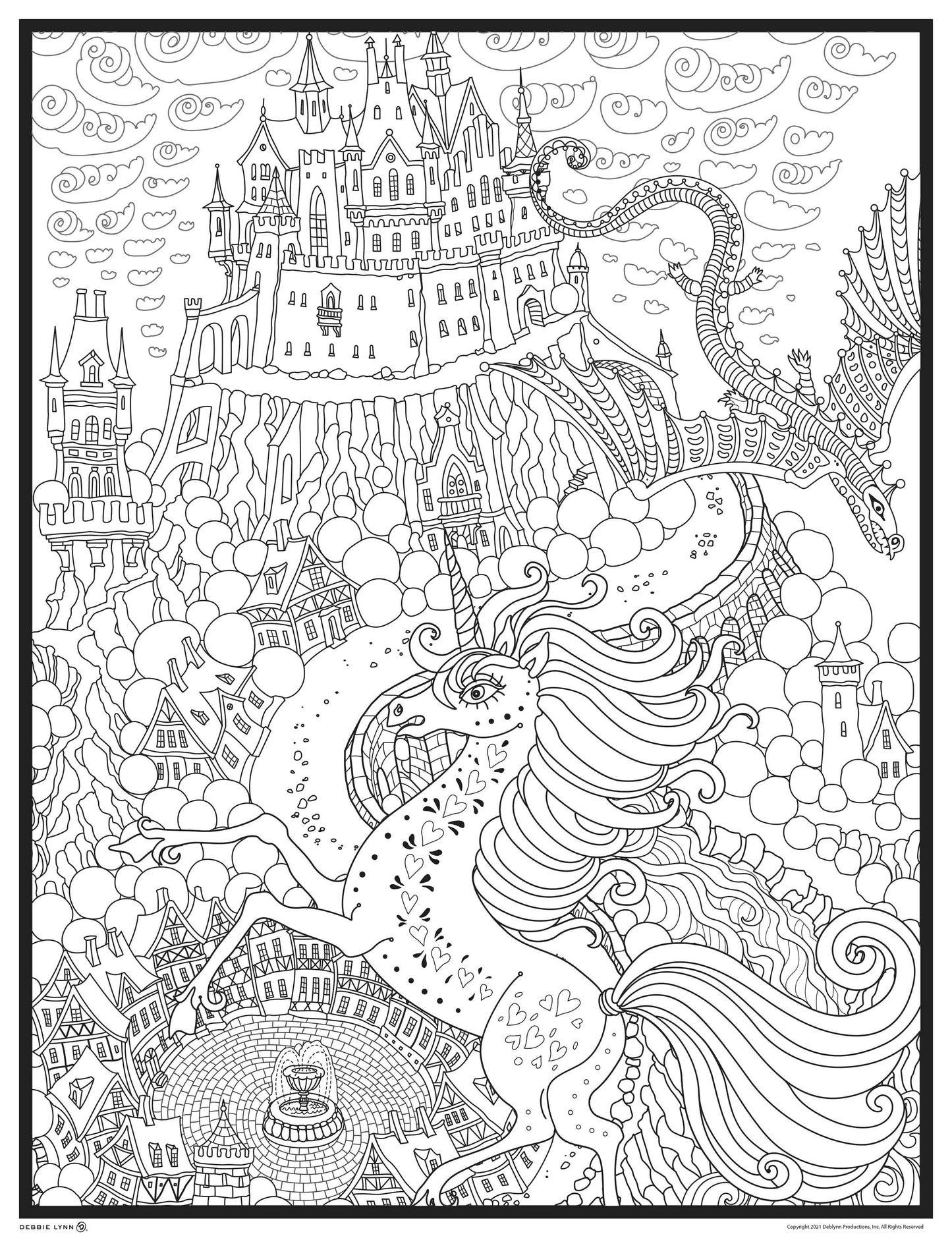Mystical unicorn coloring ebook â debbie lynn