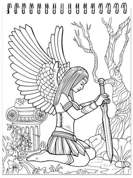 Mythical and fantasy adult coloring book by terbit basuki