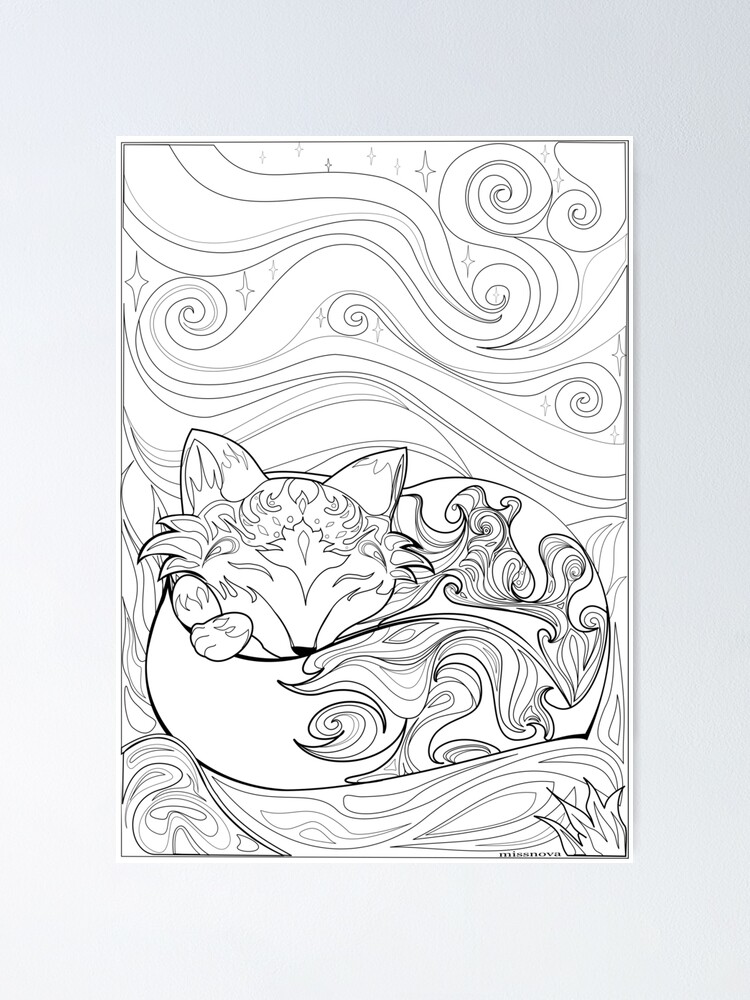 Sleeping mystic fox