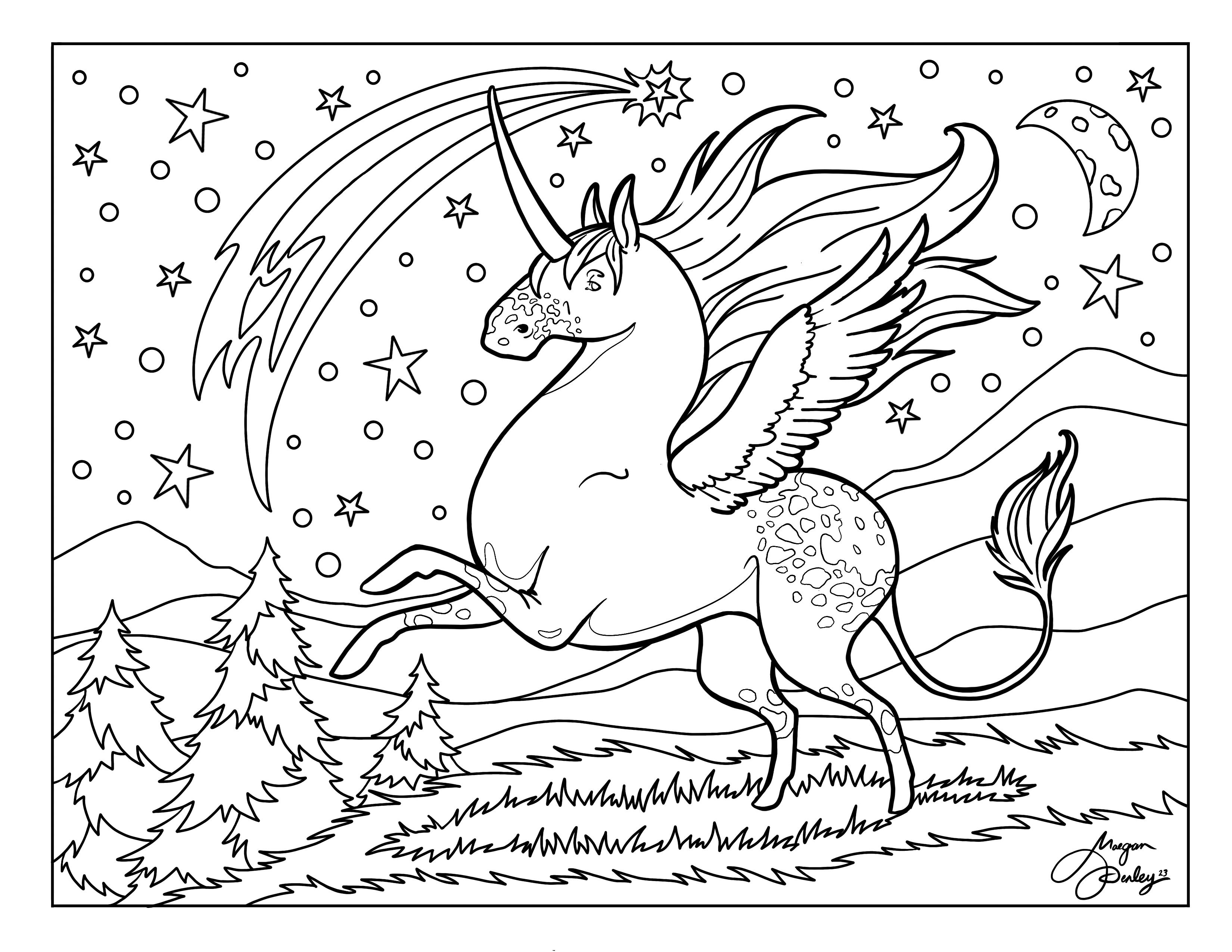 Kids and adults coloring pages â maegan penley