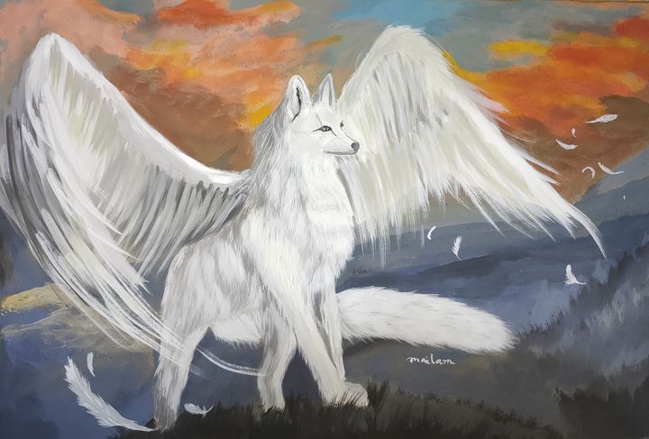 White winged wolf