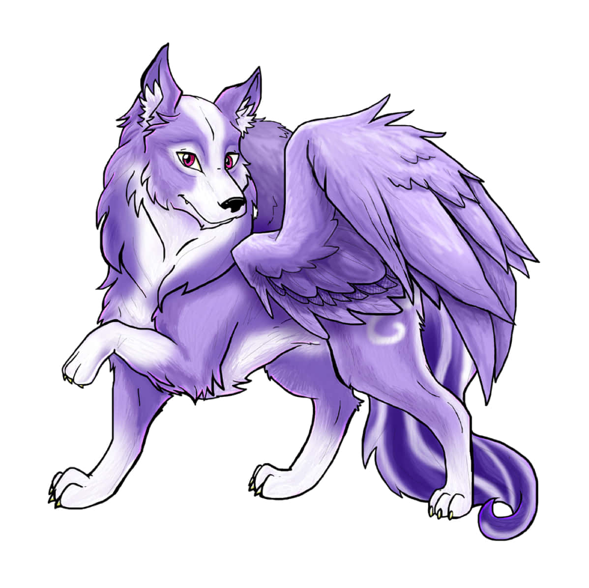 Winged wolf