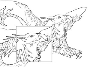 Mythical animal coloring page archives