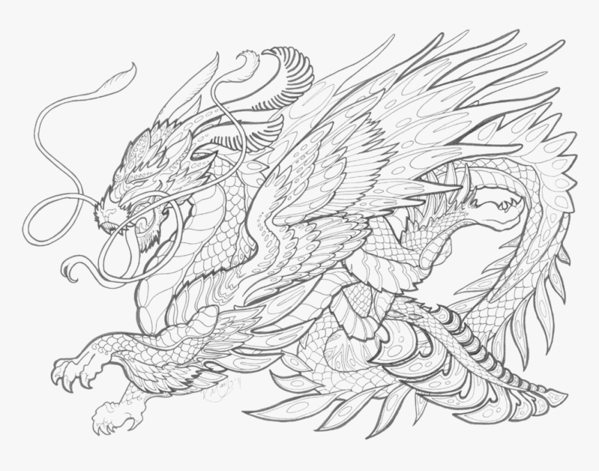 Mythical creatures coloring pages hd png download transparent png image