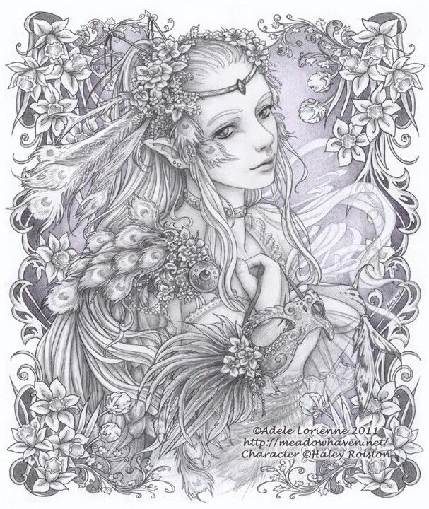 Pin by amber on coloring fairy coloring pages adult coloring pages fairy coloring