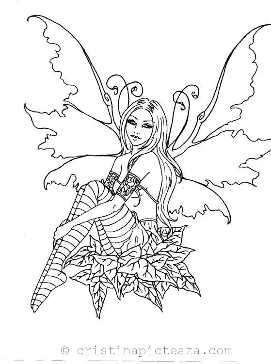 Fairy coloring pages and drawings â cristina is painting
