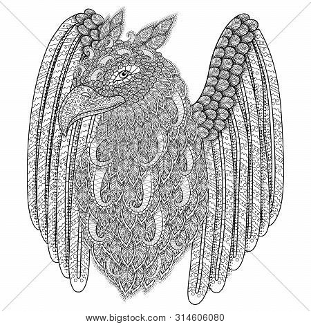 Adult coloring page vector photo free trial bigstock