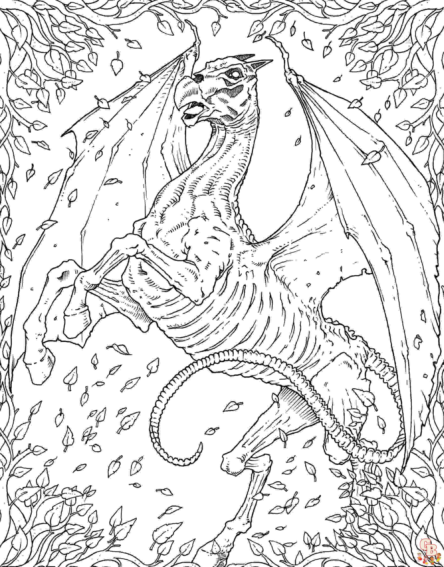 Printable mythical creatures coloring pages free