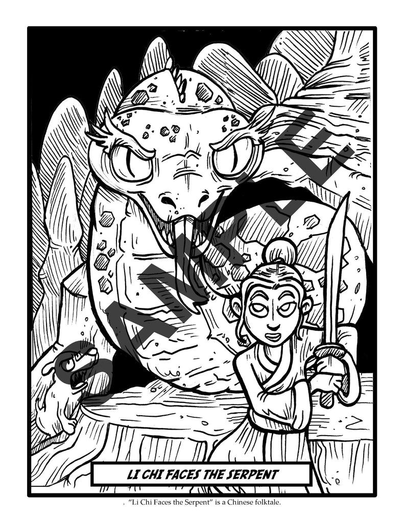 World mythology printable coloring pages â creative english teacher