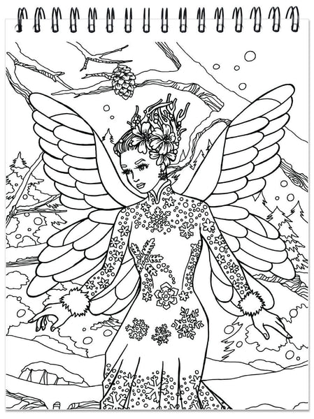 Mythical and fantasy adult coloring book by terbit basuki