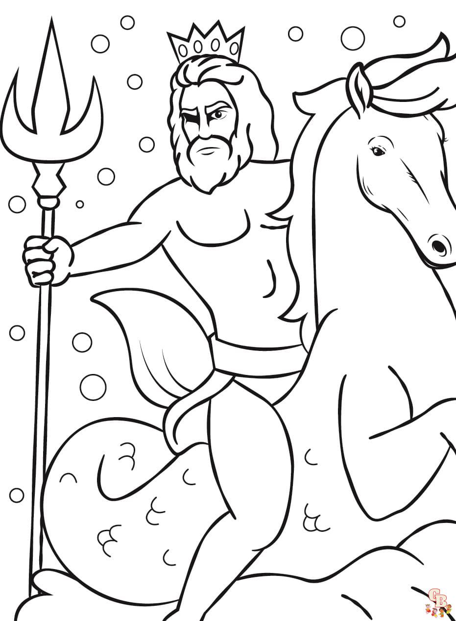 Printable greek mythology coloring pages free
