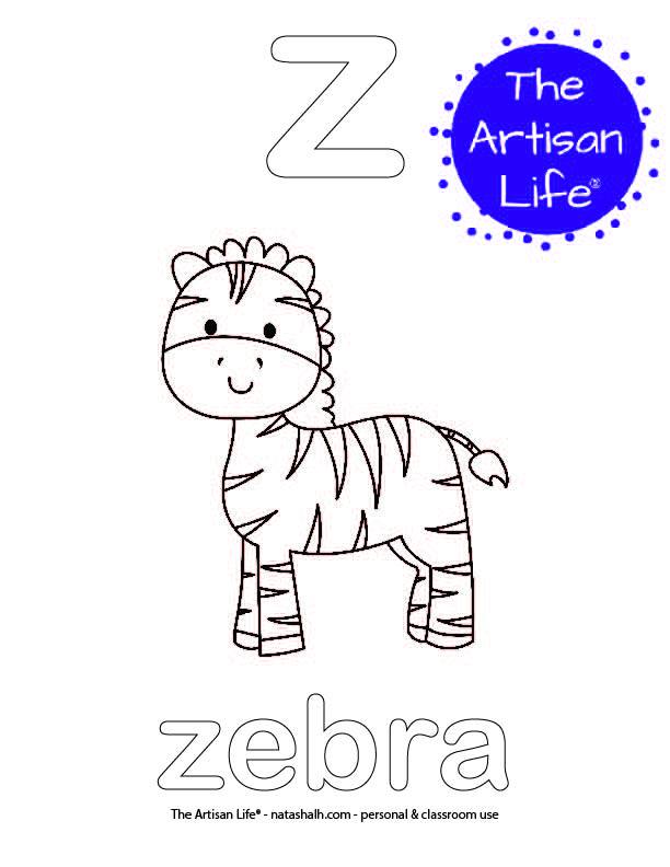 Free printable alphabet coloring pages no