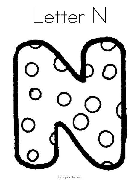 Letter n coloring page alfabet kleurplaten alfabet kleurplaten