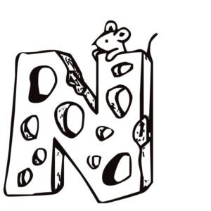 Letter n coloring pages printable for free download