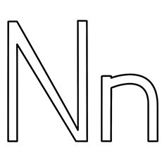 Top free printable letter n coloring pages online
