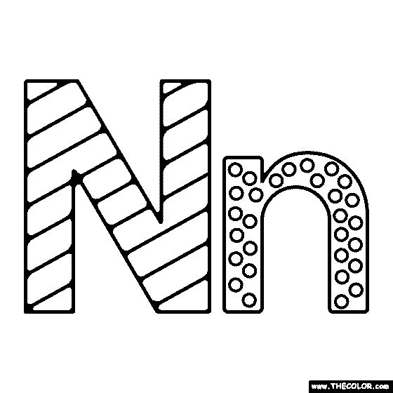 Alphabet online coloring pages