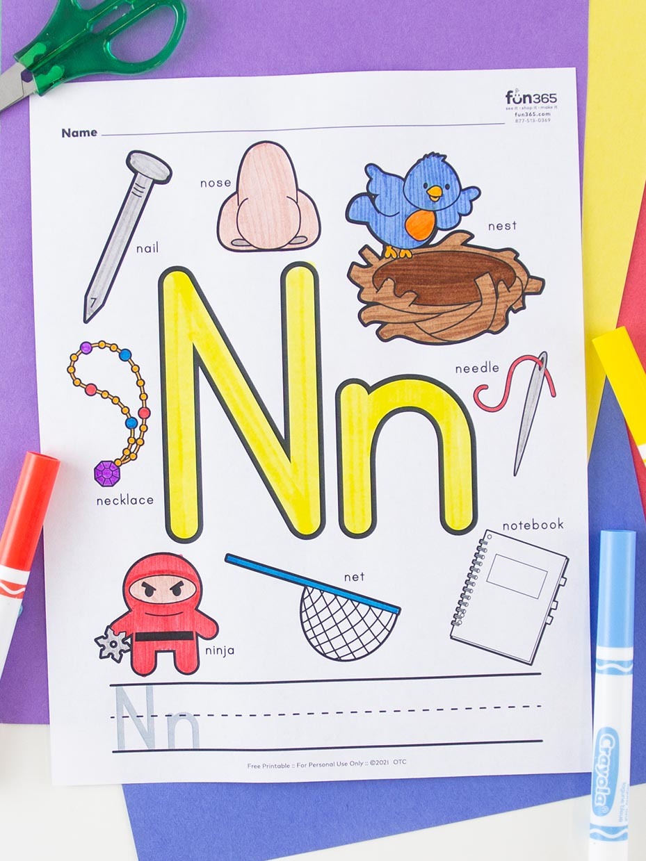 Alphabet free coloring pages