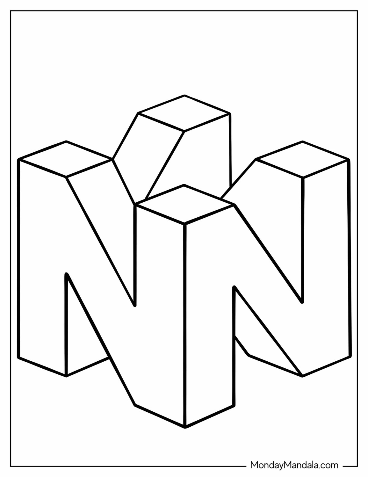 Nintendo coloring pages free pdf printables