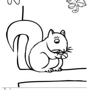 Letter n coloring pages printable for free download