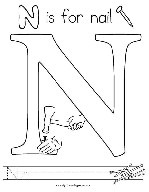 Alphabet coloring pages
