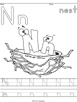 Nest coloring pages and printable activities
