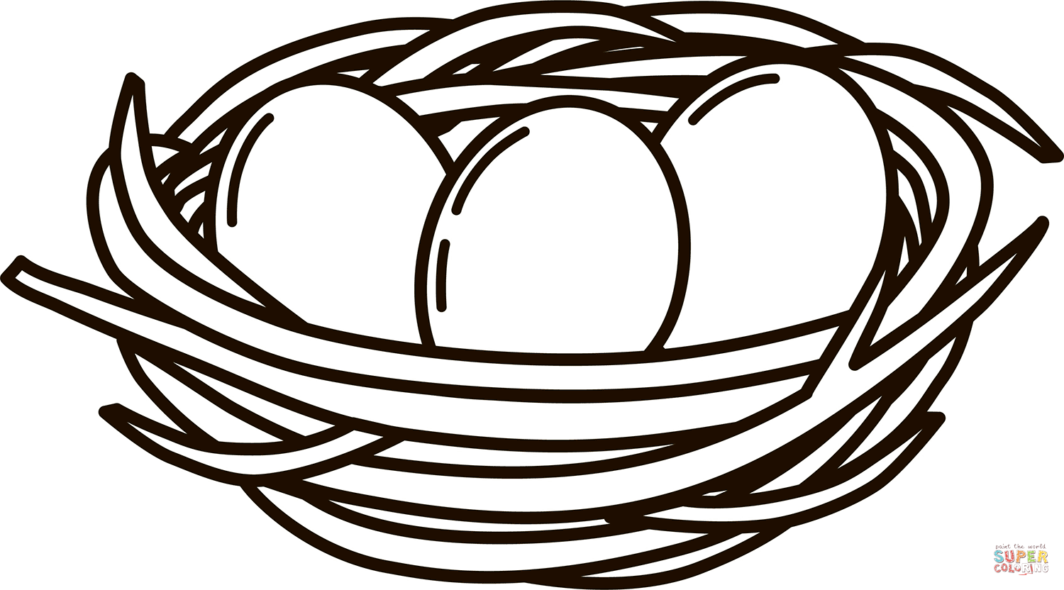 Nest coloring page free printable coloring pages
