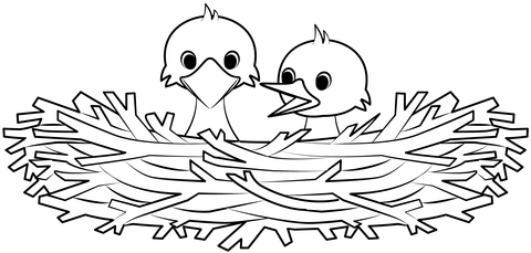 Bird nest printable template free printable papercraft templates