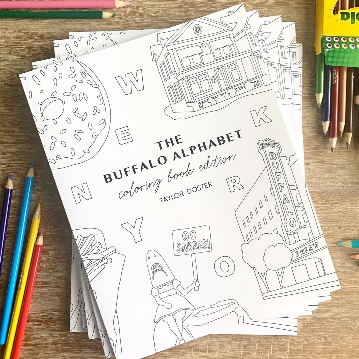 Buffalo ny alphabet coloring book doster paper co