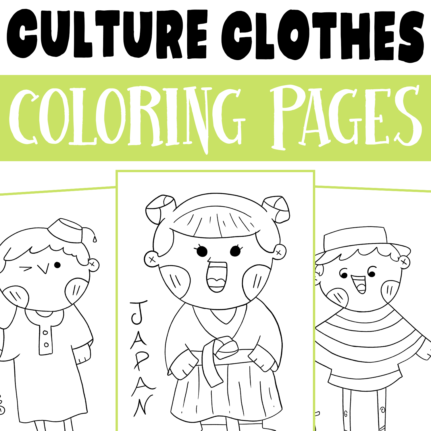 Clothes cultures around the world coloring pages fashion culture coloring sheet made by teachers