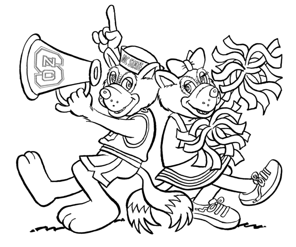 Wolfpack coloring pages nc state association
