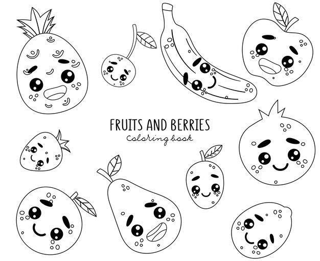 Page coloring kids food images