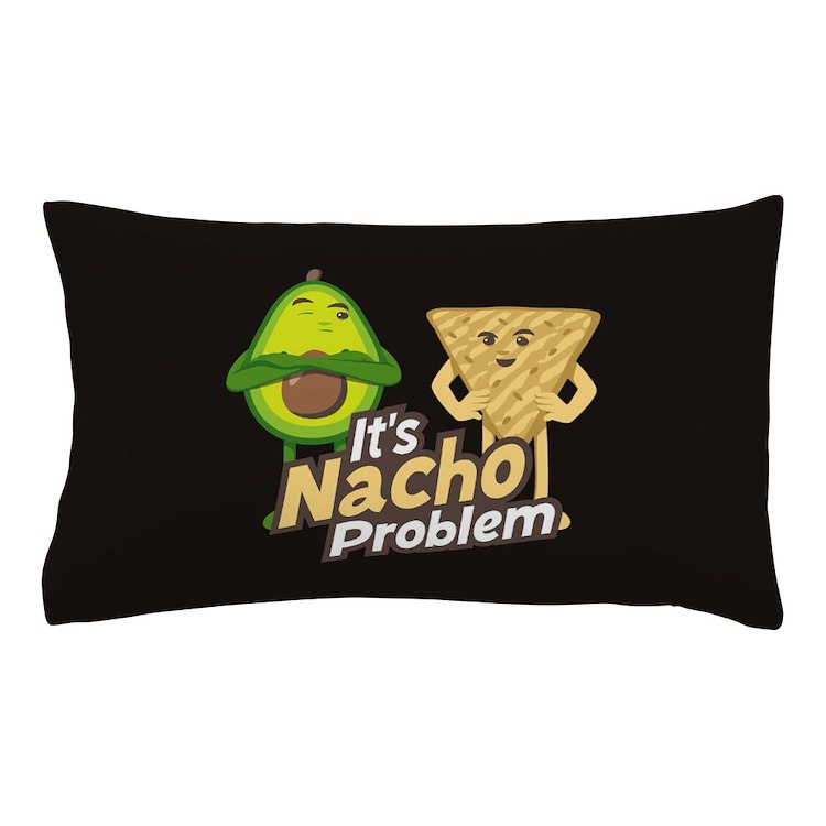 Emoji avocado nacho problem pillow case